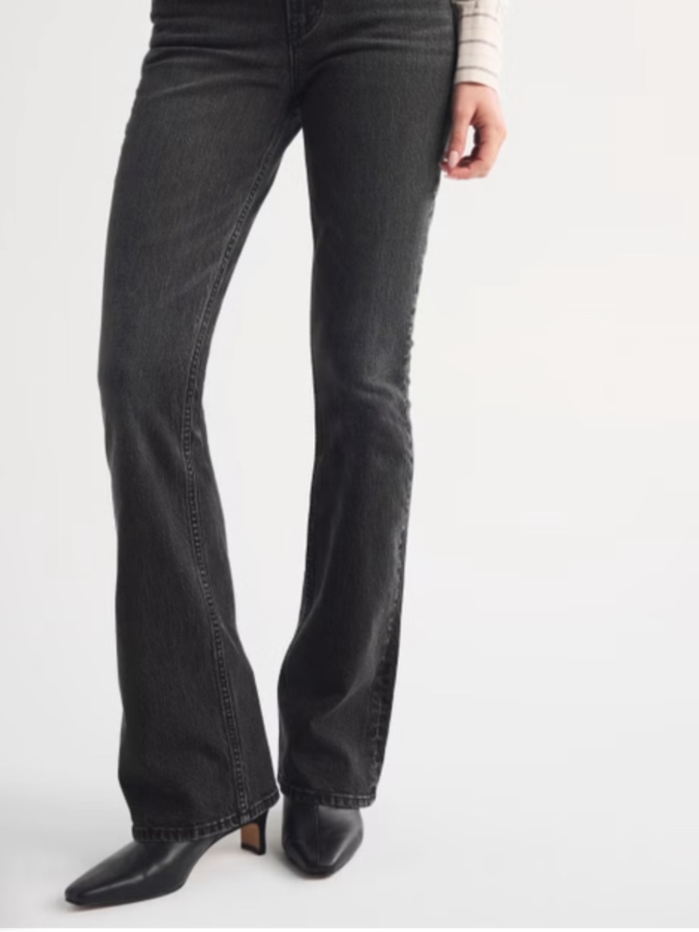 Abercrombie & Fitch Black Bootcut Jeans
